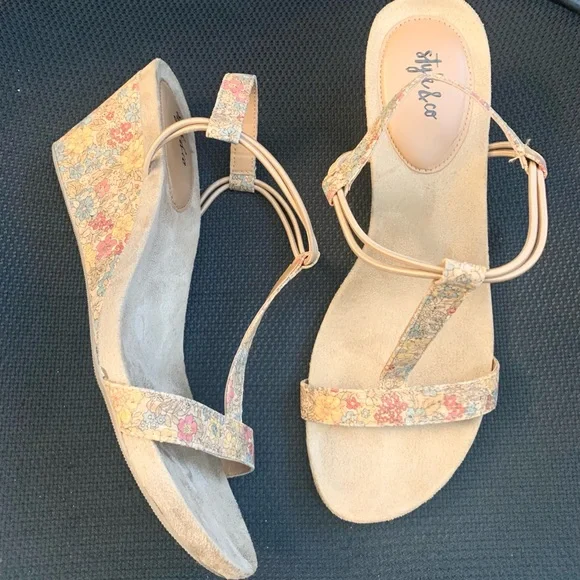 Style & Co Wedge Sandals Size 9 - Picture 6 of 7